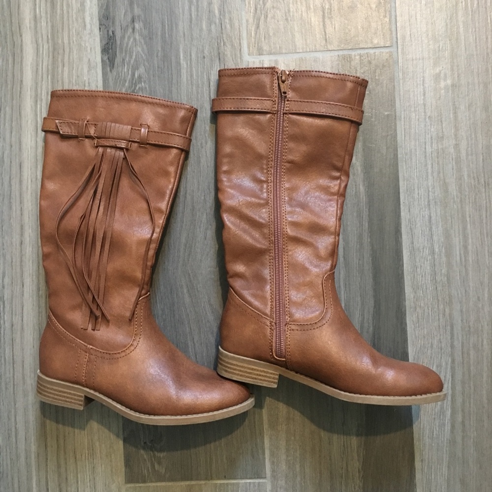 Justice girls zip up boots